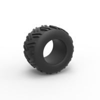 Diecast old school pulling truck tire 3 Scale 1:25 - Thumbnail 1