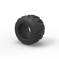 Diecast old school pulling truck tire 3 Scale 1:25 - Thumbnail 7