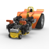 Diecast Pulling tractor with 4 engines V8 Version 3 Scale 1:25 - Thumbnail 4