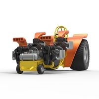 Diecast Pulling tractor with 4 engines V8 Version 3 Scale 1:25 - Thumbnail 5