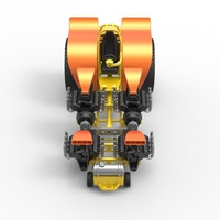 Diecast Pulling tractor with 4 engines V8 Version 3 Scale 1:25 - Thumbnail 6