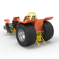 Diecast Pulling tractor with 4 engines V8 Version 3 Scale 1:25 - Thumbnail 12