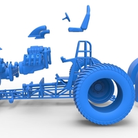 Diecast Pulling tractor with 4 engines V8 Version 3 Scale 1:25 - Thumbnail 19