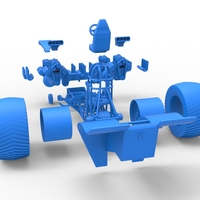 Diecast Pulling tractor with 4 engines V8 Version 3 Scale 1:25 - Thumbnail 22