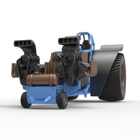 Pulling tractor with 3 engines V8 Version 2 Scale 1:25 - Thumbnail 5