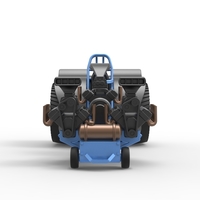 Pulling tractor with 3 engines V8 Version 2 Scale 1:25 - Thumbnail 7