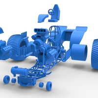 Pulling tractor with 3 engines V8 Version 2 Scale 1:25 - Thumbnail 18