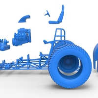 Pulling tractor with 3 engines V8 Version 2 Scale 1:25 - Thumbnail 19