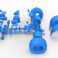 Pulling tractor with 3 engines V8 Version 2 Scale 1:25 - Thumbnail 20