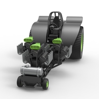 Pulling tractor with 3 engines V8 Version 3 Scale 1:25 - Thumbnail 4