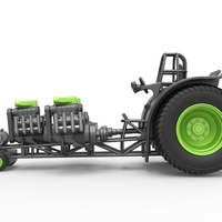 Pulling tractor with 3 engines V8 Version 3 Scale 1:25 - Thumbnail 8