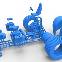 Pulling tractor with 3 engines V8 Version 3 Scale 1:25 - Thumbnail 15