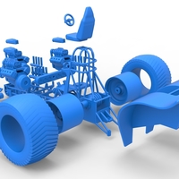 Pulling tractor with 3 engines V8 Version 3 Scale 1:25 - Thumbnail 21