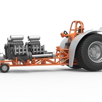 Pulling tractor with 3 engines V8 Version 4 Scale 1:25 - Thumbnail 3