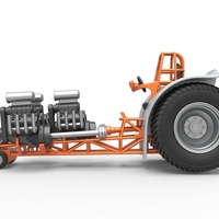 Pulling tractor with 3 engines V8 Version 4 Scale 1:25 - Thumbnail 8