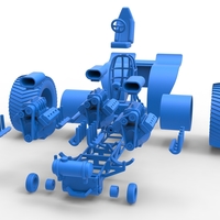 Pulling tractor with 3 engines V8 Version 4 Scale 1:25 - Thumbnail 18