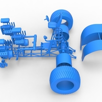 Pulling tractor with 3 engines V8 Version 4 Scale 1:25 - Thumbnail 20