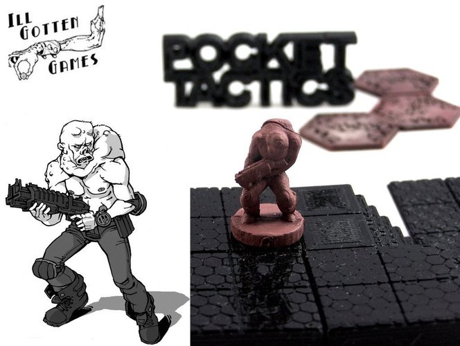 Pocket-Tactics: Mutant Bounty Hunter 3D Print 48726