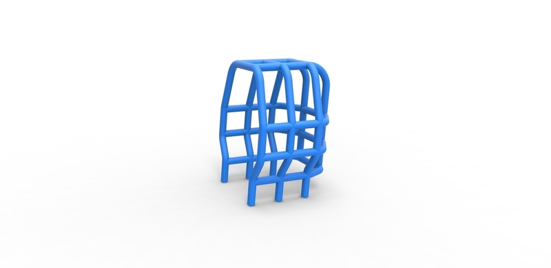 Roll Cage of Pro Stock Pulling Tractor Scale 1:25