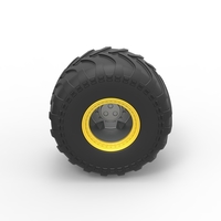 Diecast Monster Jam wheel Scale 1:25 - Thumbnail 6