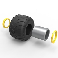 Diecast Monster Jam wheel Scale 1:25 - Thumbnail 11