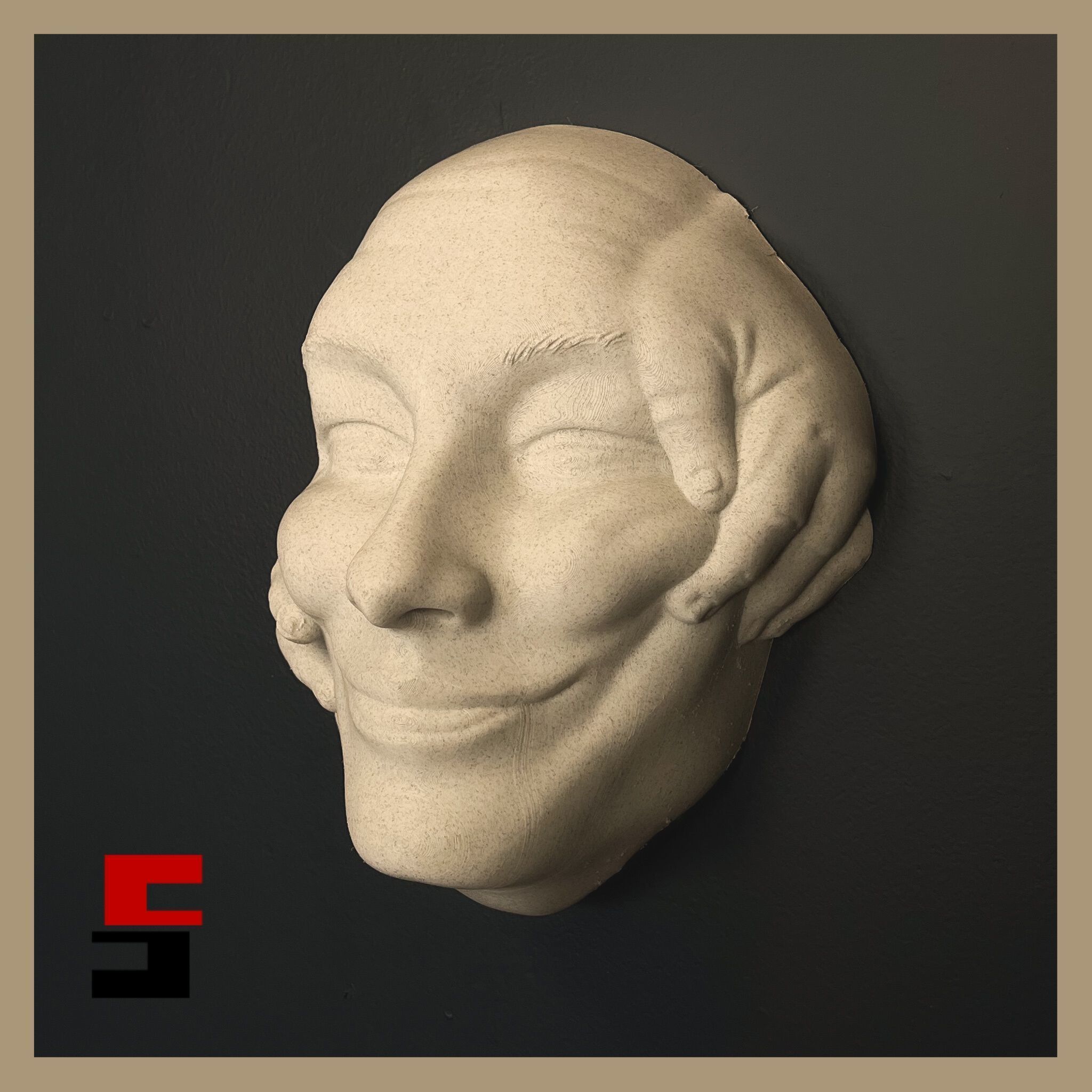 3D Printed Abstract Art Smile Face WallArt Lucid Dream The Windows by  Edgars Dimants