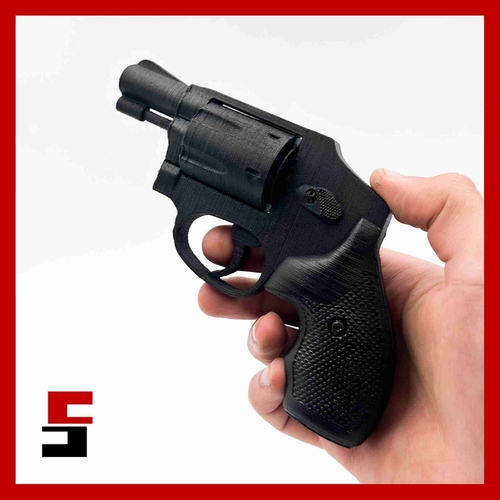 Revolver SW 442 Smith & Wesson Centennial Prop practice training 3D Print 487367