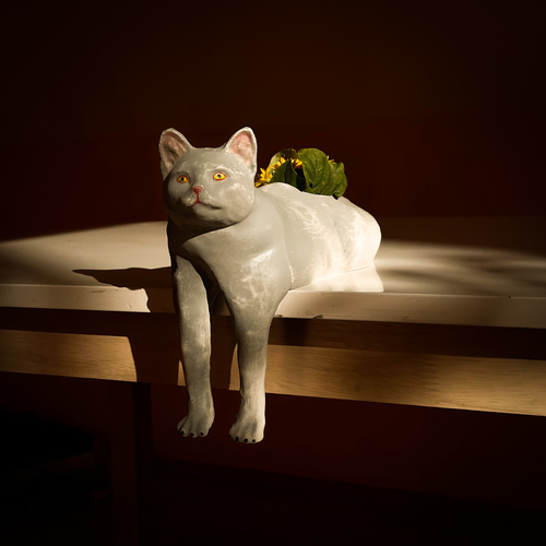 Cat Planter Pot Meme 3D Print 487377