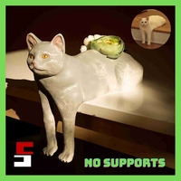 Small Cat Planter Pot Meme 3D Printing 487386