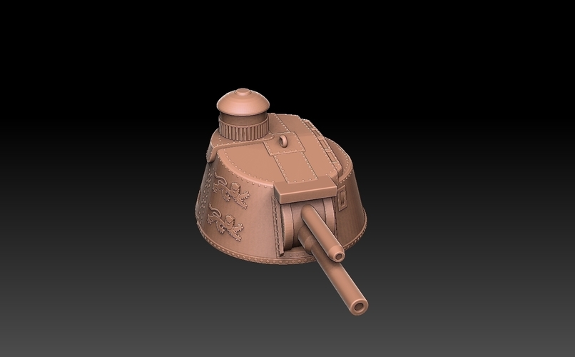 Char 2C Tank Turret 3D Print 487456