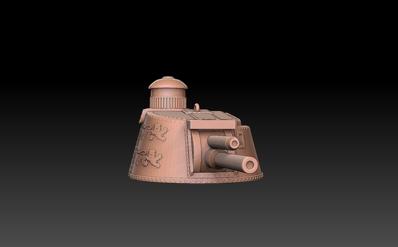 Char 2C Tank Turret 3D Print 487457