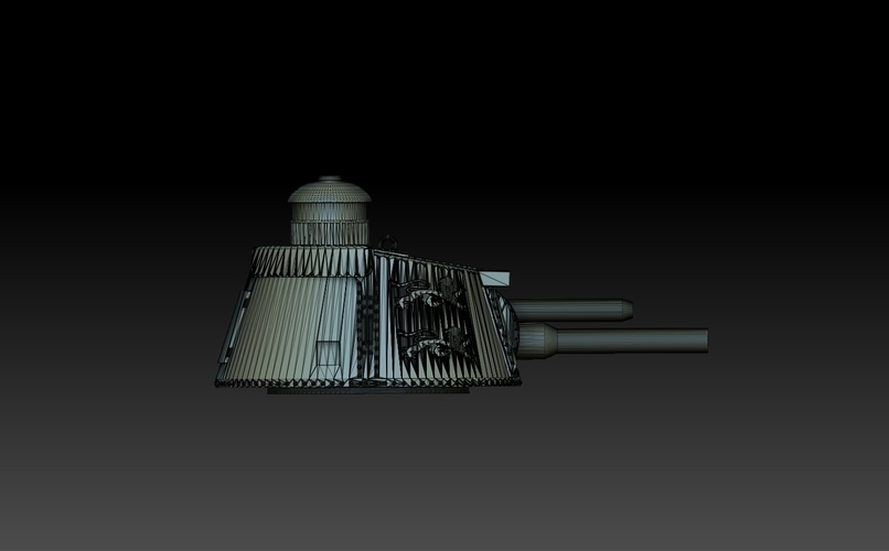 Char 2C Tank Turret 3D Print 487459