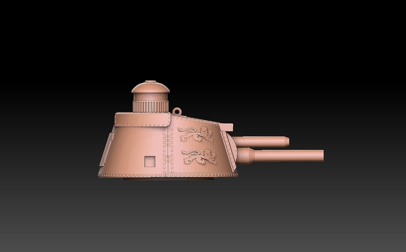Char 2C Tank Turret 3D Print 487460