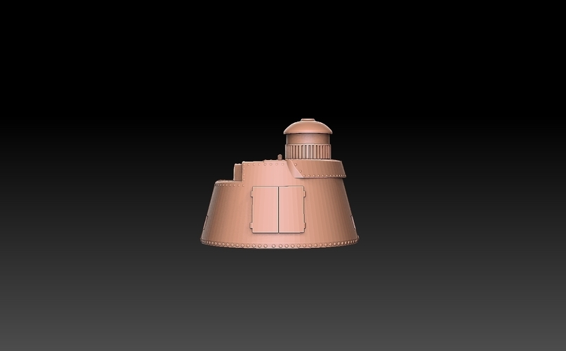 Char 2C Tank Turret 3D Print 487461