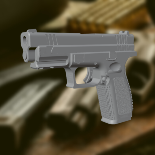 Pistol Springfield Armory XD Prop gun 3D Print 487481