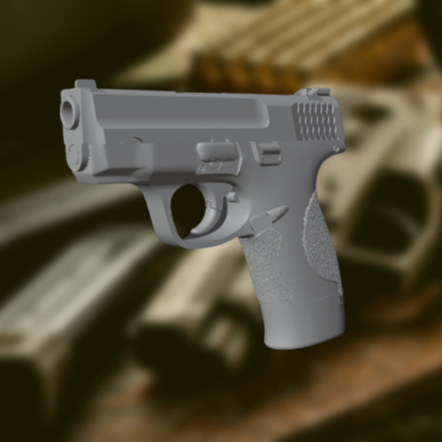 Pistol SW MP Shield Smith & Wesson M&P Prop gun 3D Print 487490