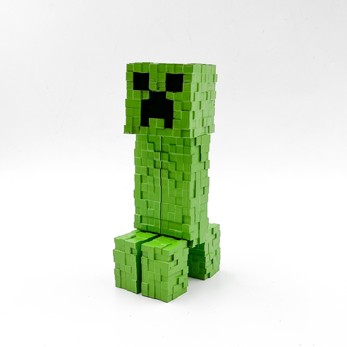MINECRAFT FLEXI CREEPER ARTICULATED PRINT IN PLACE 3D Print 487517