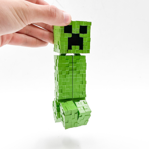 MINECRAFT FLEXI CREEPER ARTICULATED PRINT IN PLACE 3D Print 487522