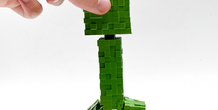 3D Printed MINECRAFT FLEXI CREEPER ARTICULATED PRINT IN PLACE by