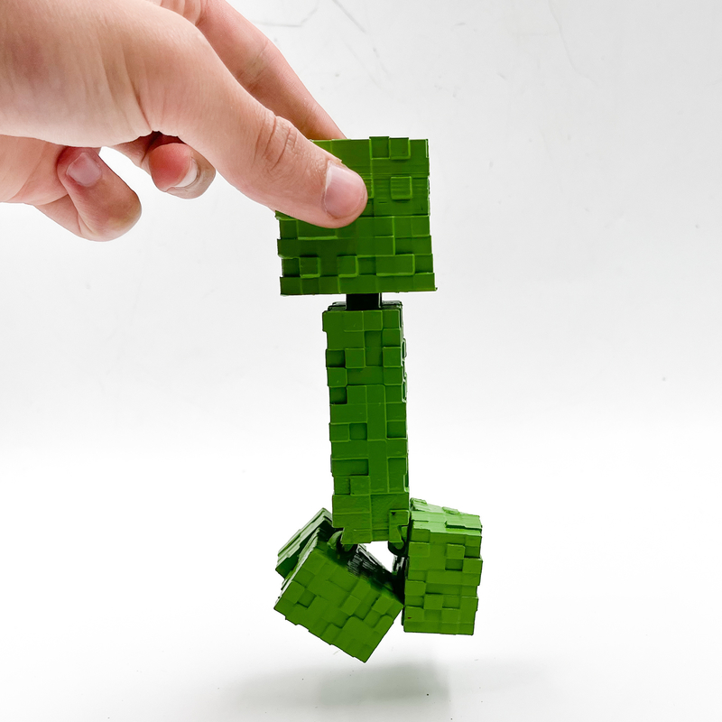 Minecraft. Place Print MINECRAFT FLEXI CREEPER ARTICULATED PRINT IN PLACE - Pinshape