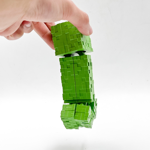 MINECRAFT FLEXI CREEPER ARTICULATED PRINT IN PLACE 3D Print 487524