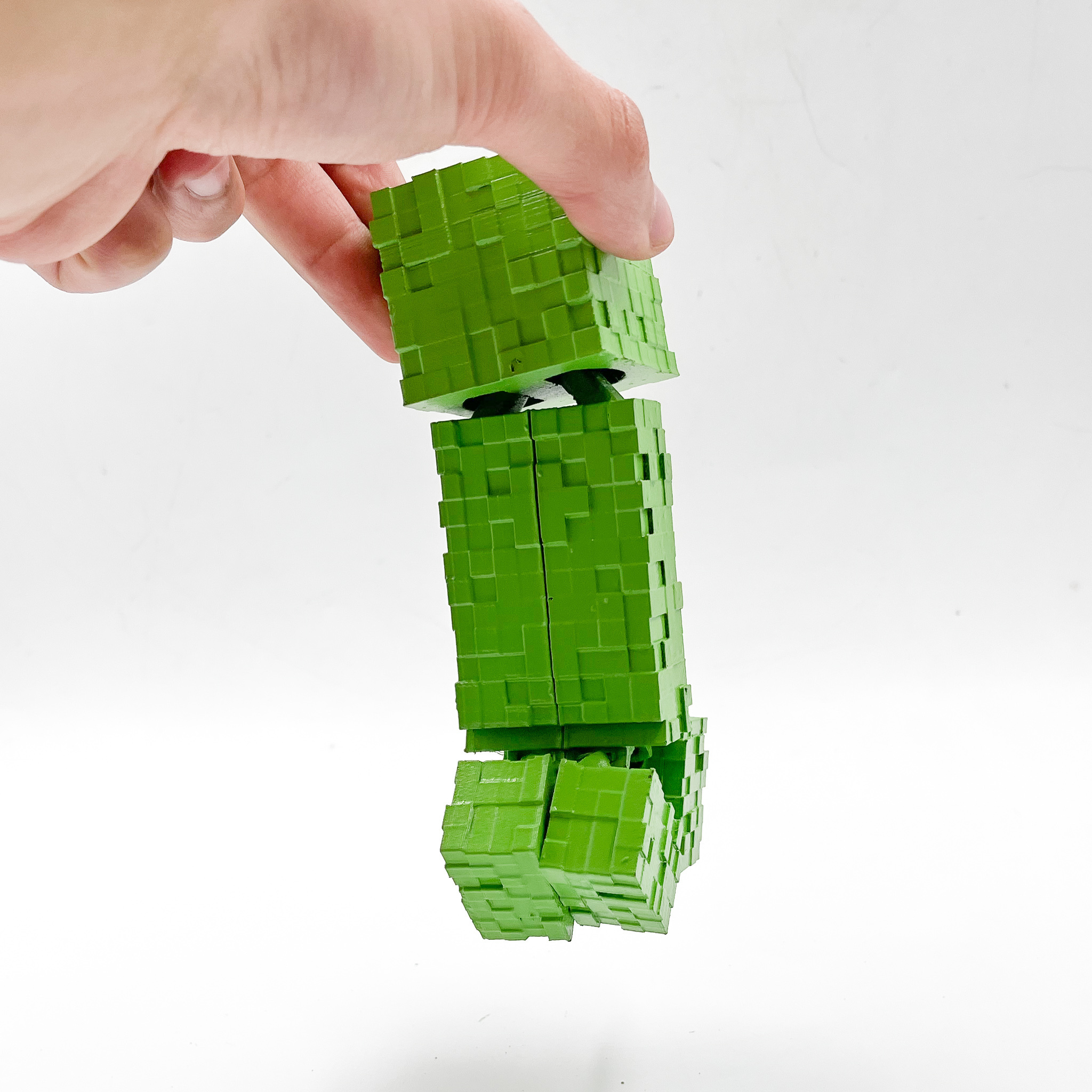 STL file MINECRAFT FLEXI-CREEPER ARTICULATED PRINT IN PLACE