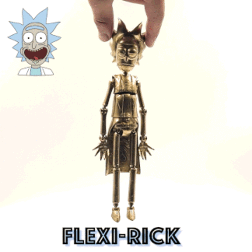 RICK AND MORTY FLEXI-RICK ARTICULATED FLEXI 3D Print 487540