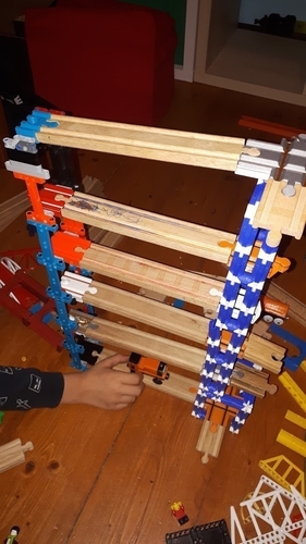 Wooden railway bridge system for LegoBeam/BitBeam 3D Print 487568