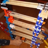 Wooden railway bridge system for LegoBeam/BitBeam - Thumbnail 2