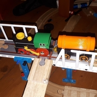 Wooden railway bridge system for LegoBeam/BitBeam - Thumbnail 3