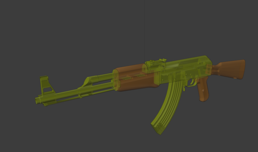 3D file Replica rifle AK-47- real dimensions 🔫・3D print model to  download・Cults