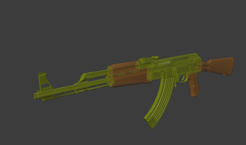 AK-47 Kalashnikov Weapon  3D Print 487687