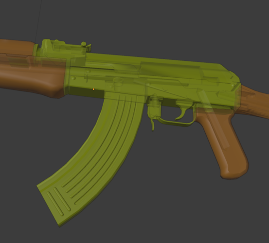 AK-47 Kalashnikov Weapon  3D Print 487688