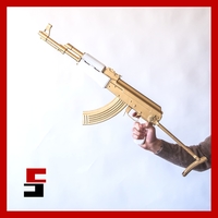 Small AKM Kalashnikov Weapon  3D Printing 487698
